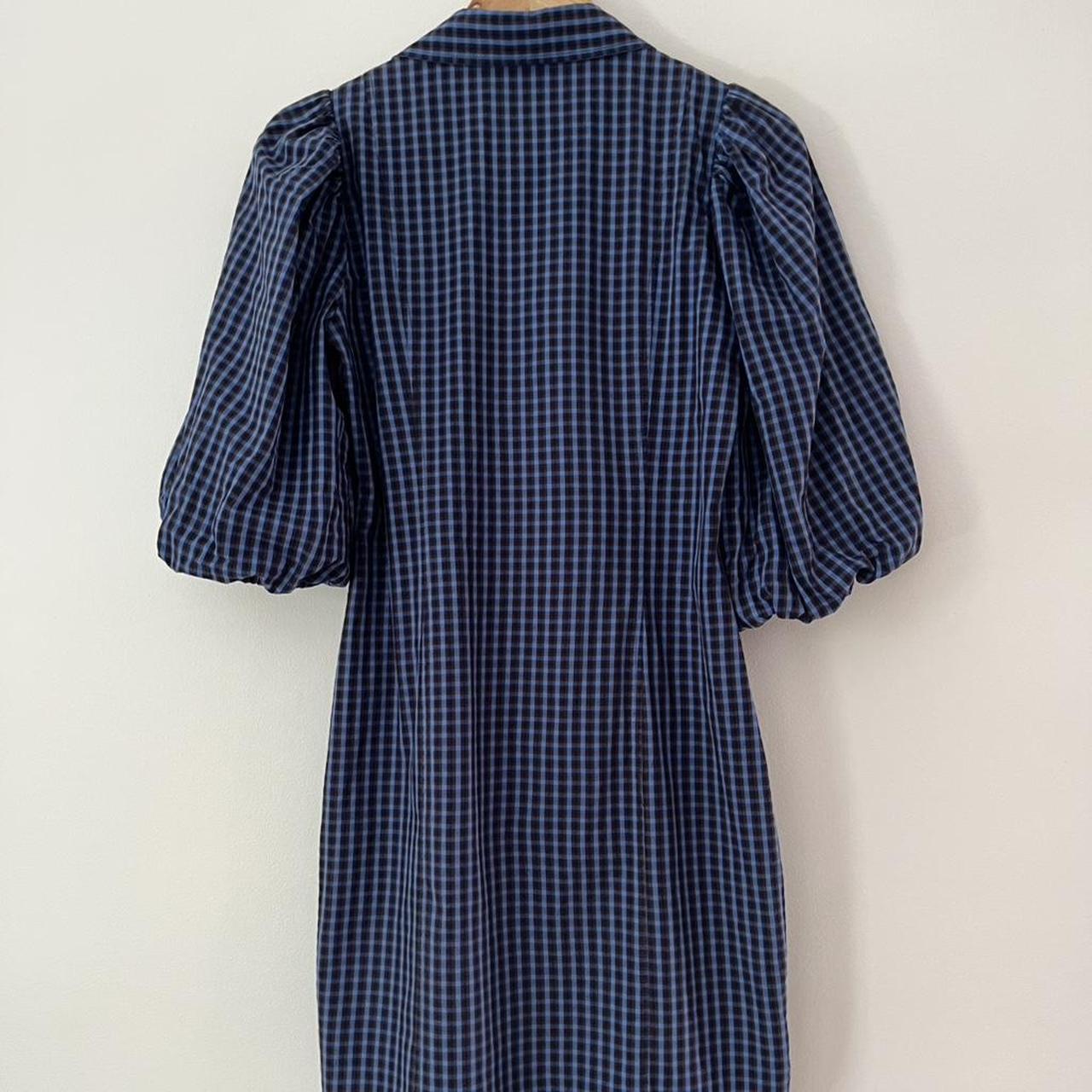 Second Female Gingham Mini Dress in Blue.