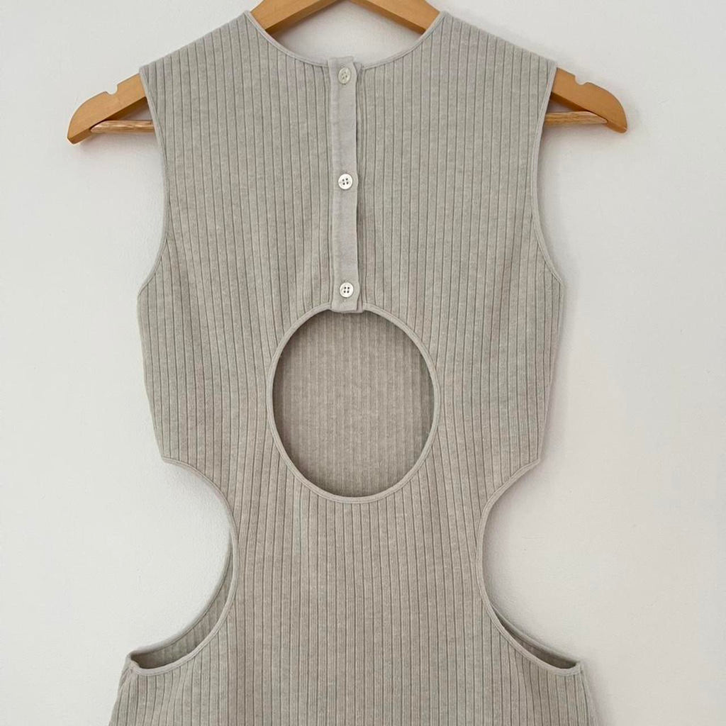 J.Kim LATTICE Tank Top in Grey Size XS.