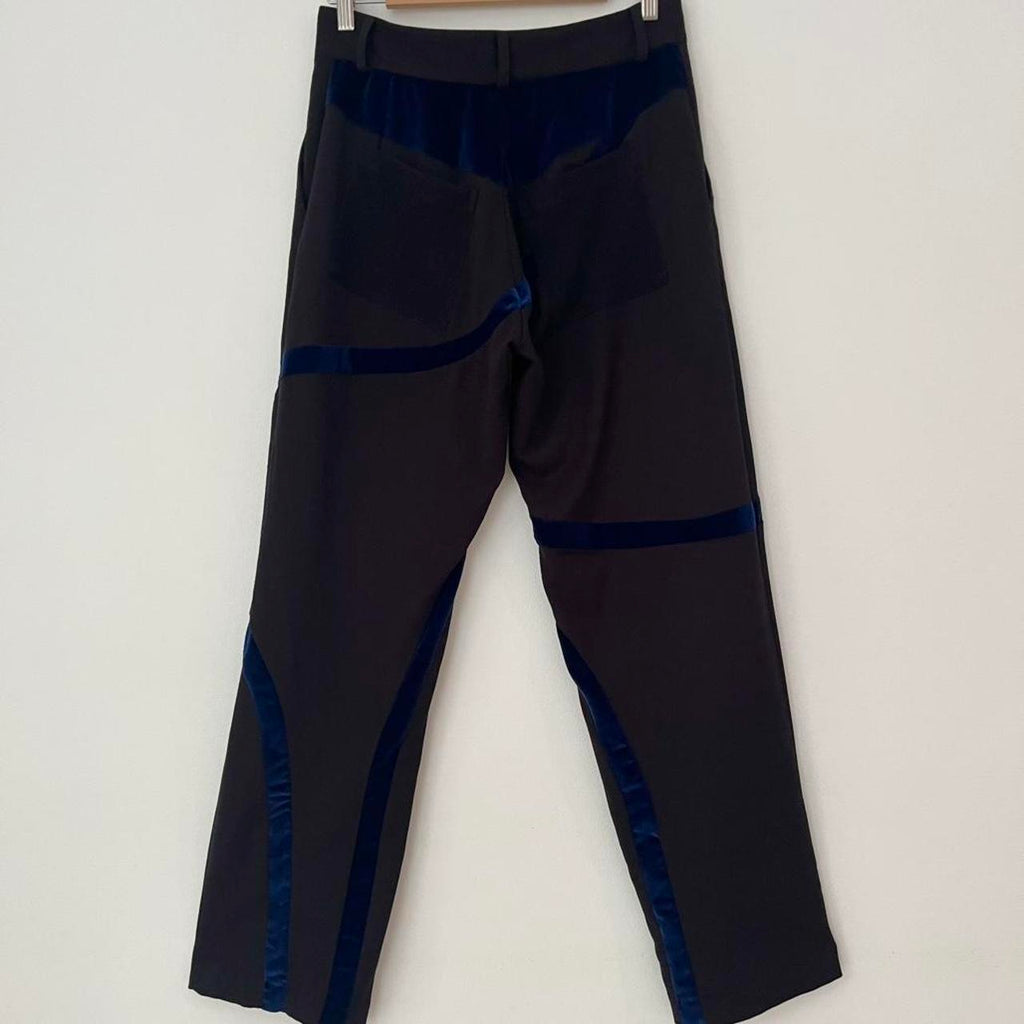 Karla Laidlaw Velvet Applique Pants.