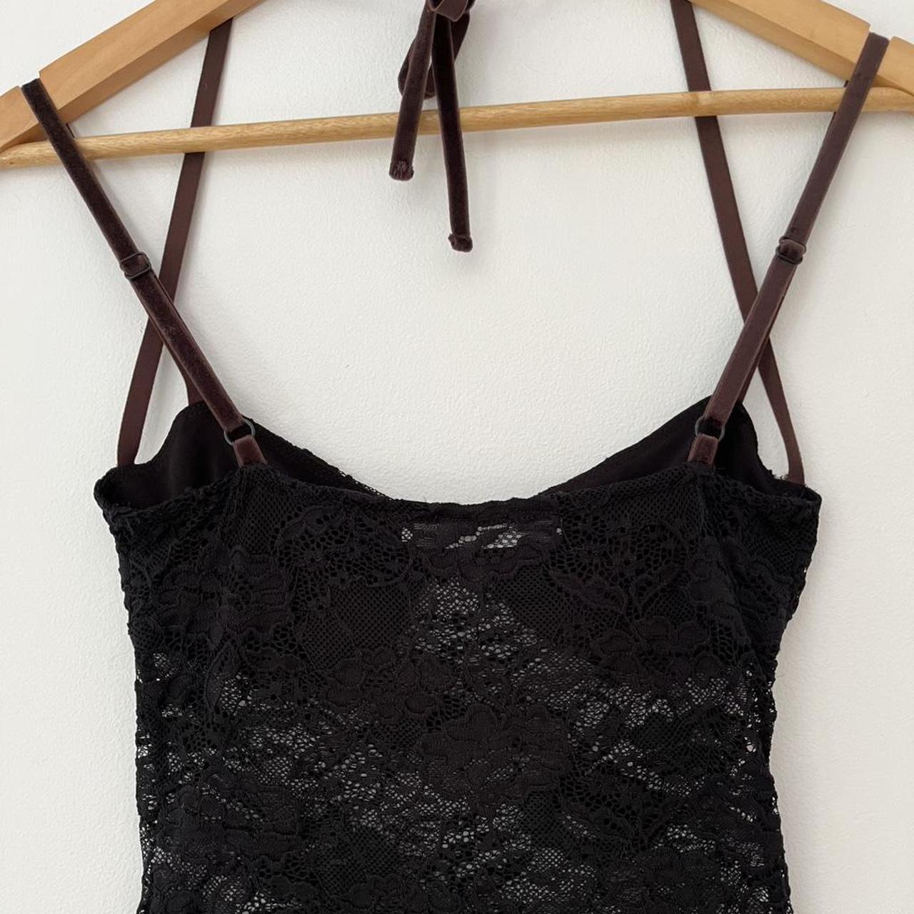 Peachy Den THE BETSEY Lace Cami in Black.