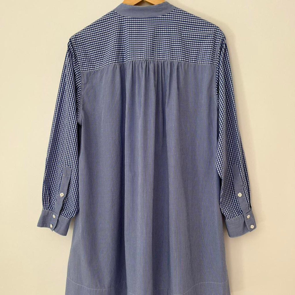 Lee Mathews Pin-tuck Gingham Tunic/Dress.