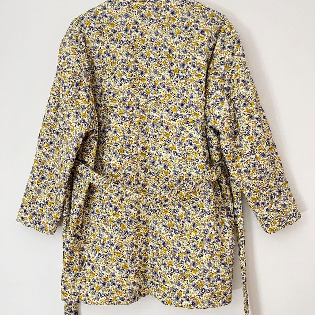 Oak Meadow Floral Quilted Coat Size XS-S.
