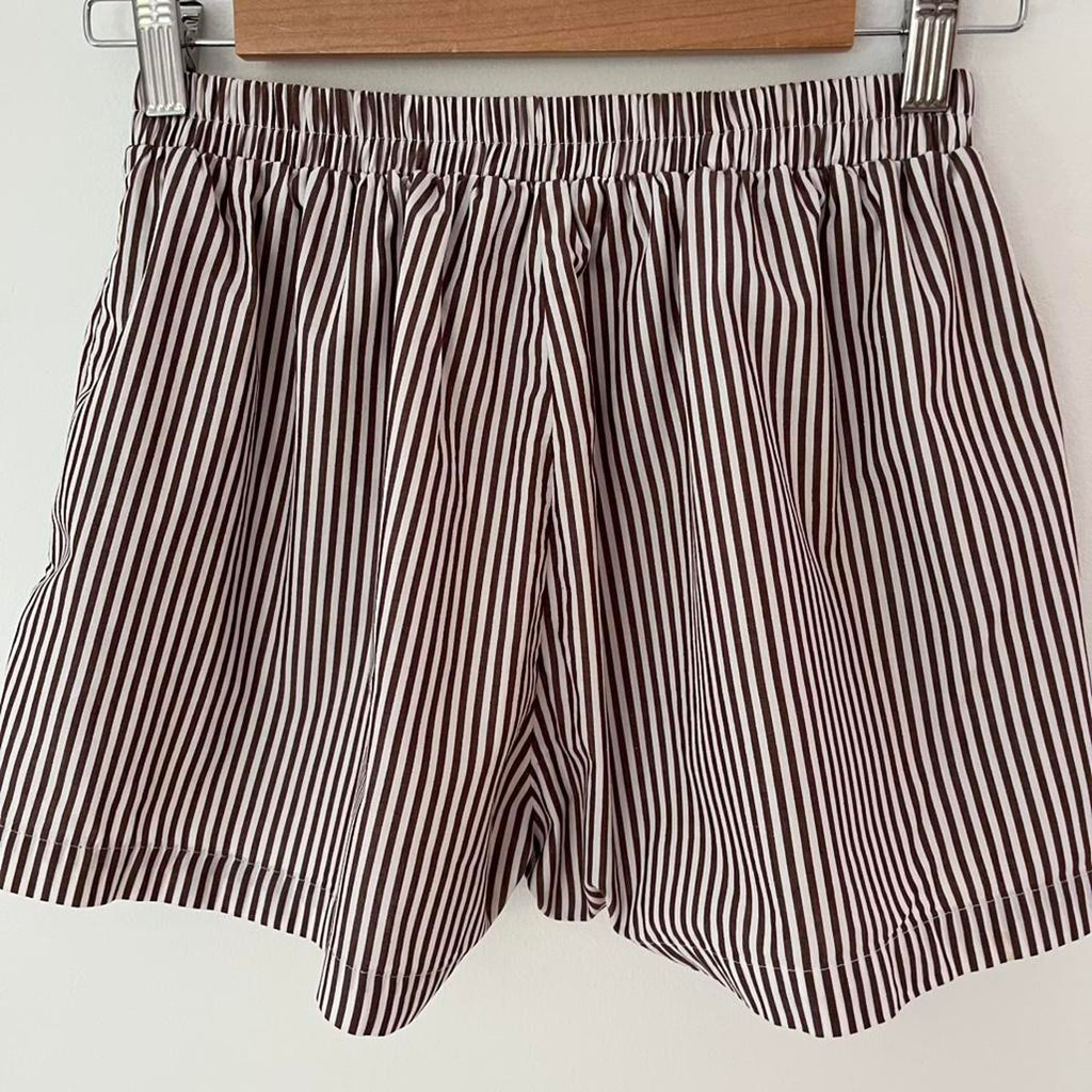 With Consideration Boxer Stripe Shorts.