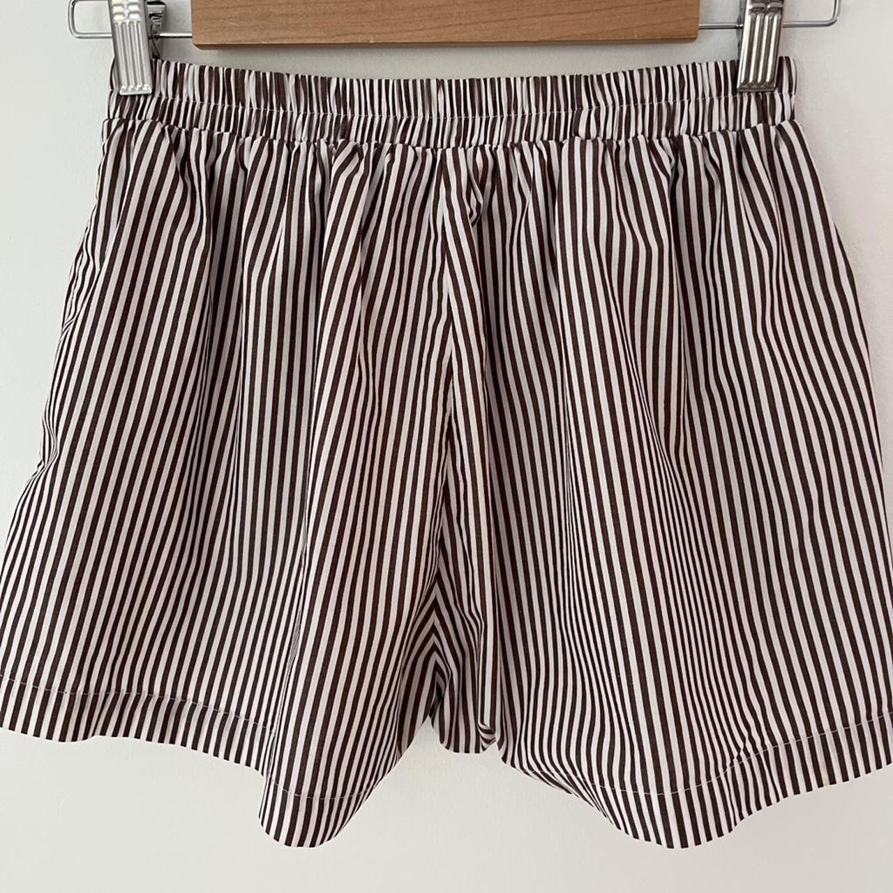 With Consideration Boxer Stripe Shorts.