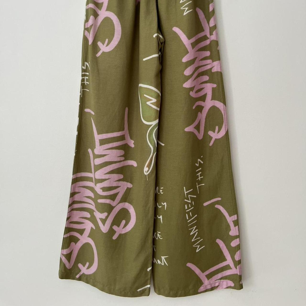 Summi Summi Linen Pants in Grafiti Butterfly.