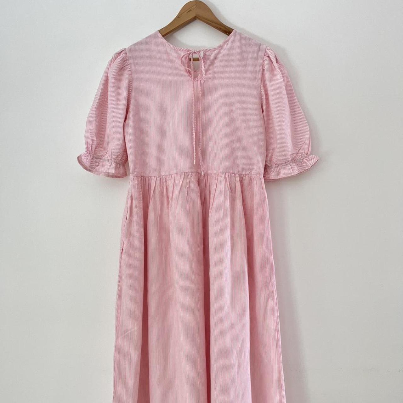 Oak Meadow BNWT Mimi Midi Dress in Rosewater Stripe.