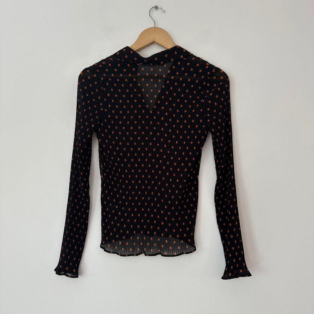 Samsoe Samsoe MATHILDE Dotted Pleated Shirt.