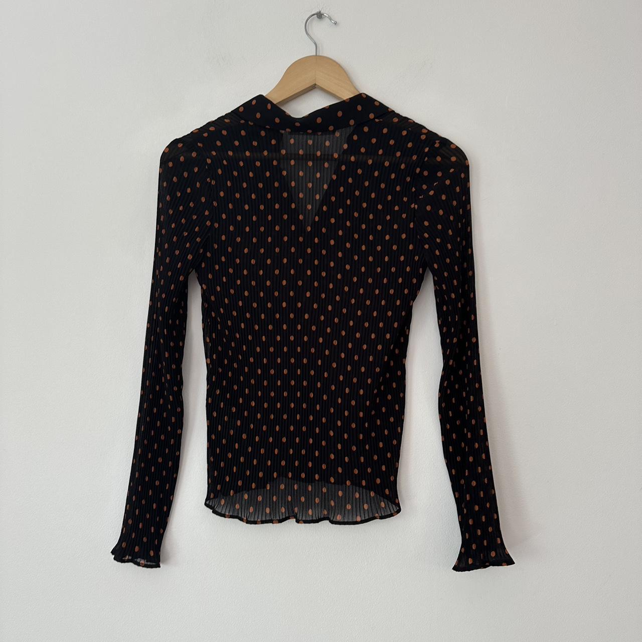 Samsoe Samsoe MATHILDE Dotted Pleated Shirt.