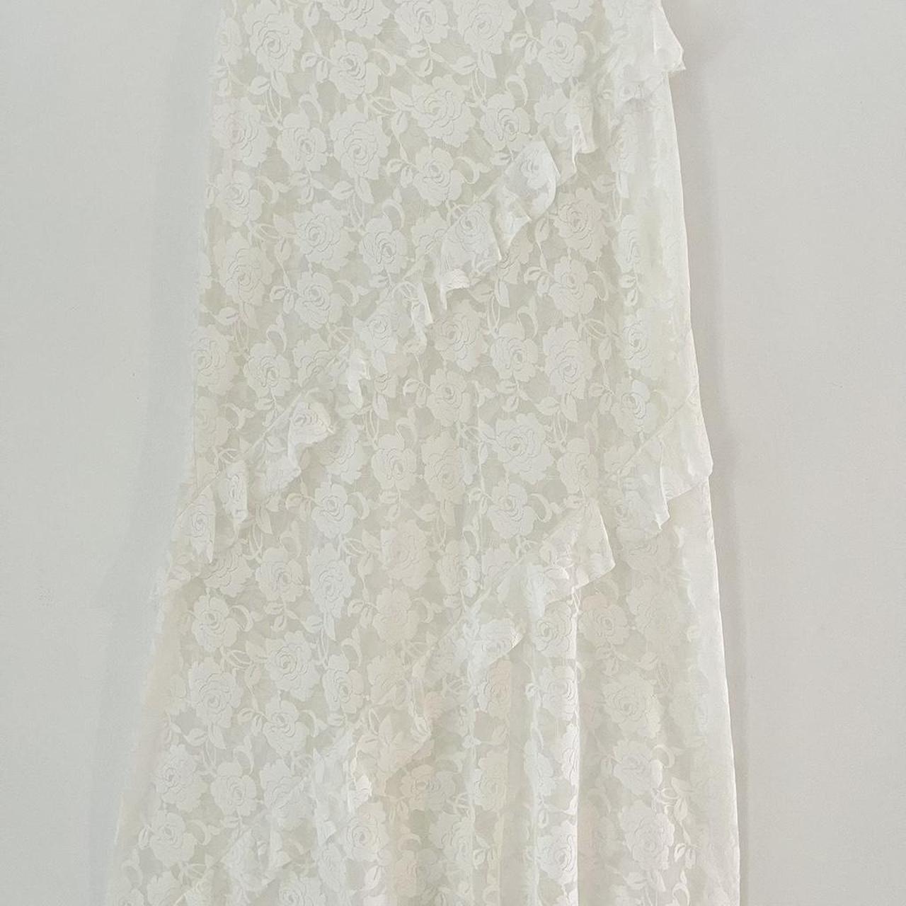 Sister Studios STARR Lace Maxi Skirt in White.