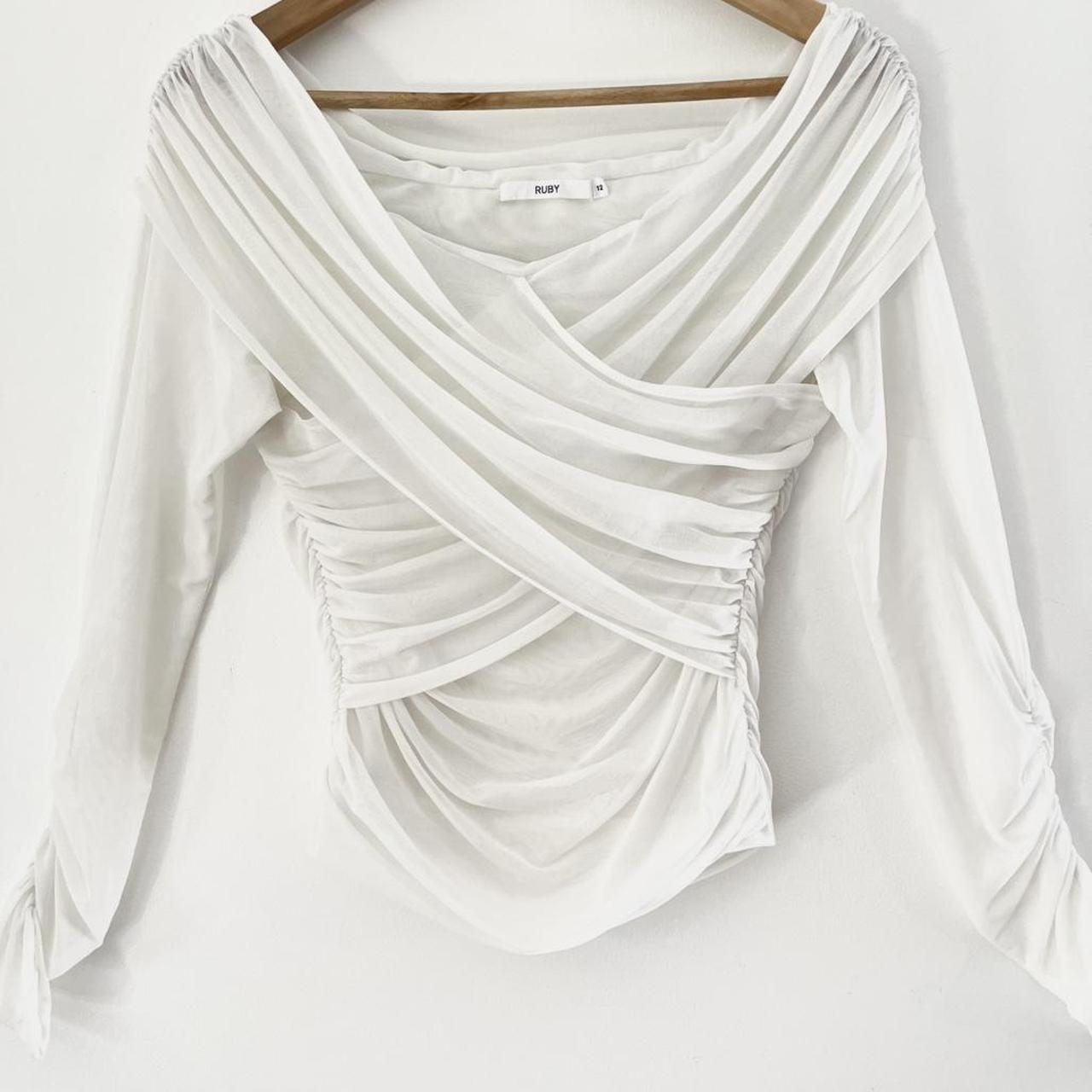 Ruby NZ GENE Mesh Top in White.