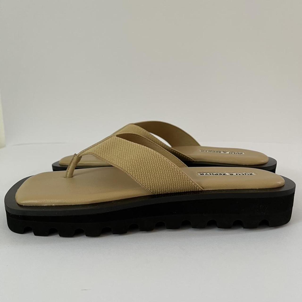 Zulu & Zephyr Thongs in Light Brown.