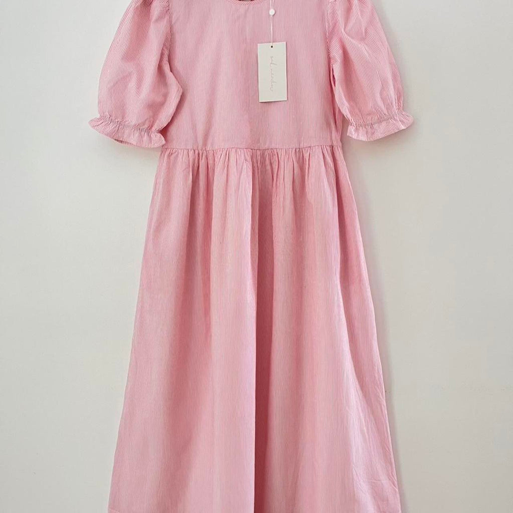 Oak Meadow BNWT Mimi Midi Dress in Rosewater Stripe.