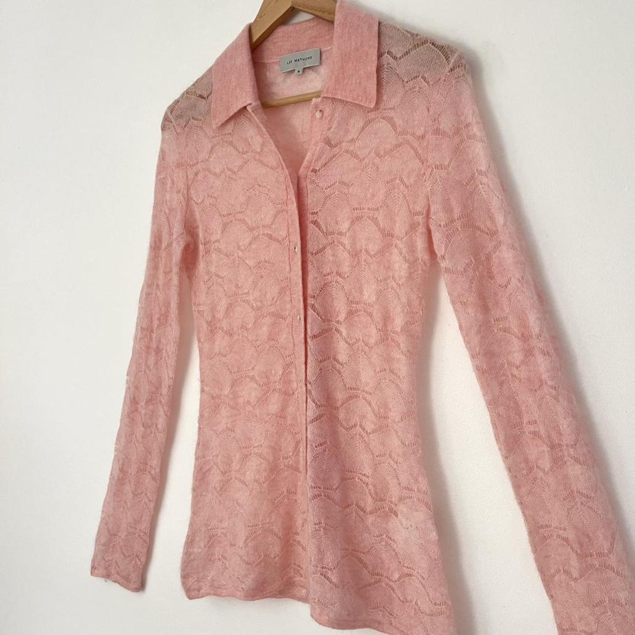 Lee Mathews Sample Long Sleeve Knit Blouse.