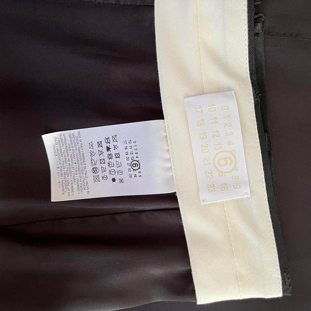 Margiela BNWT Maxi Tailored Skirt in Black.