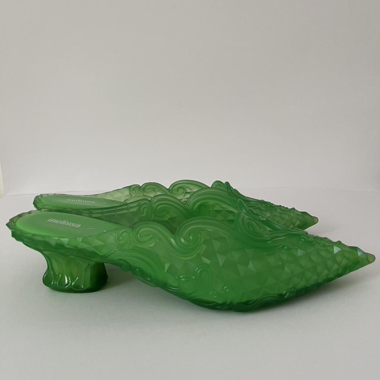 Melissa x Y/Project COURT Shoe in Green.