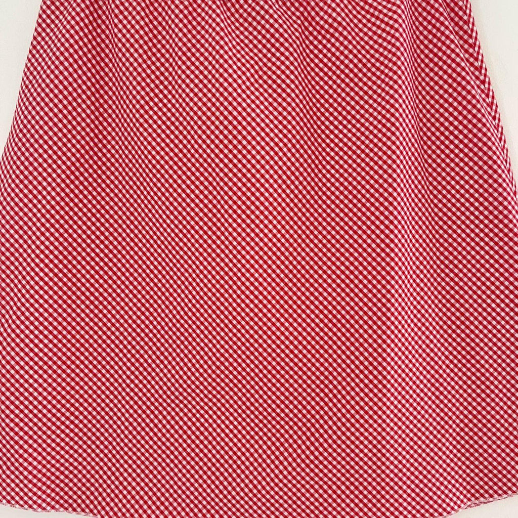 Guizio PALOMA Skirt in Gingham Poppy and White.