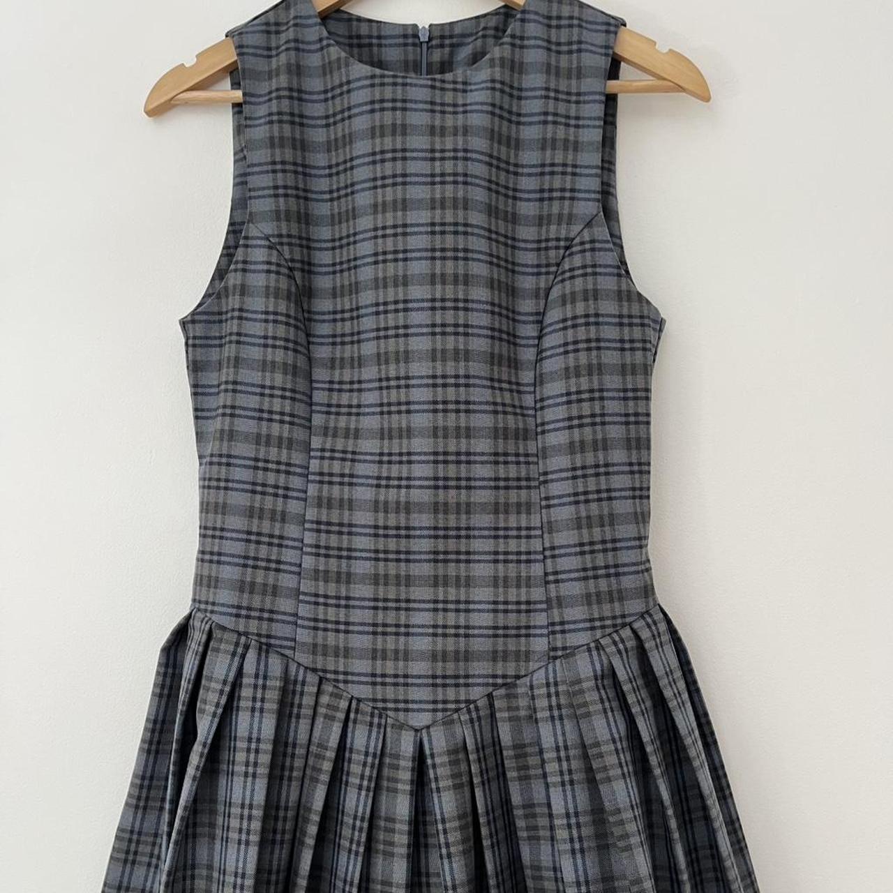 Katharina Lou TWIGGY Mini Dress in Grey Check.