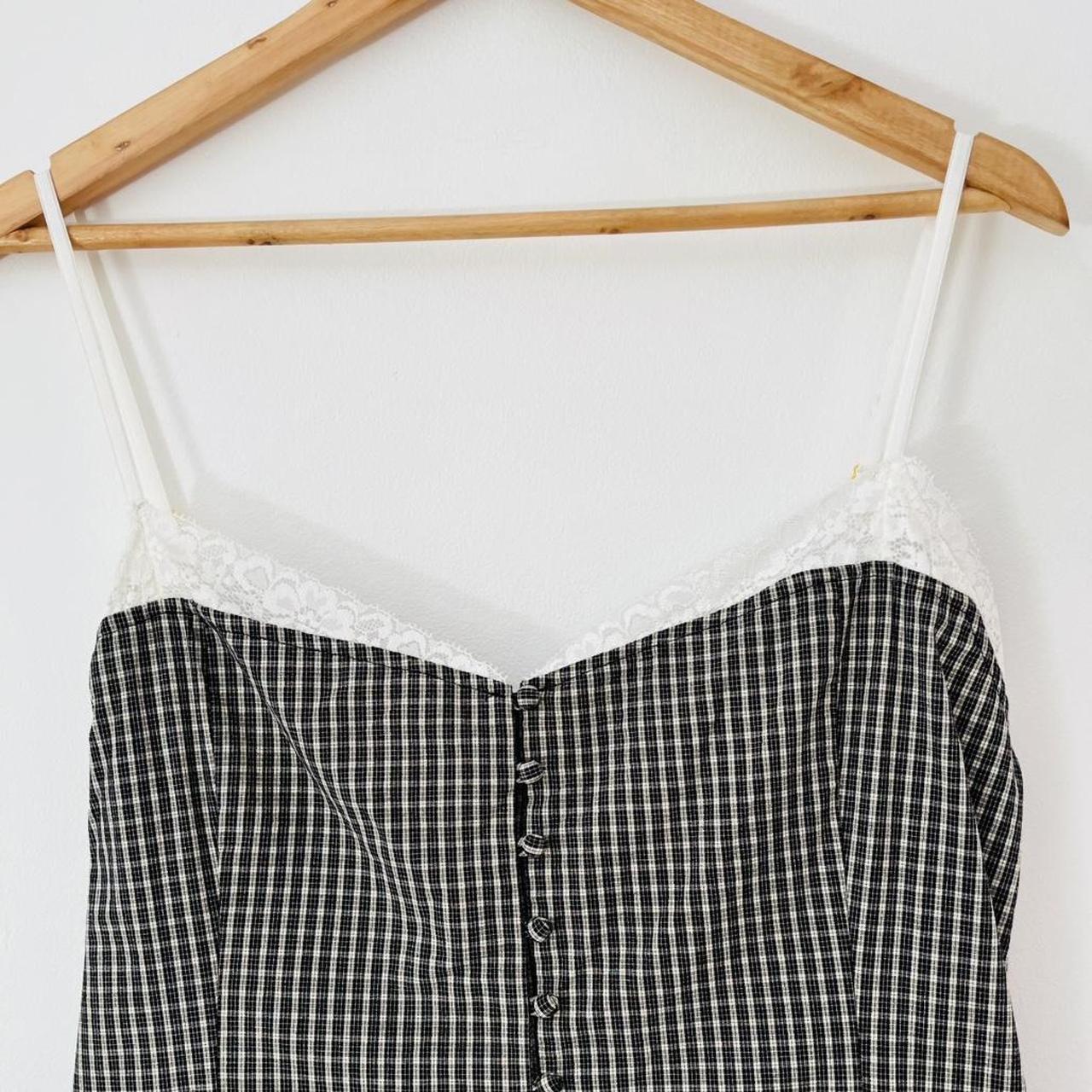 Katharina Lou FLORENCE Dress in Black/White Check.