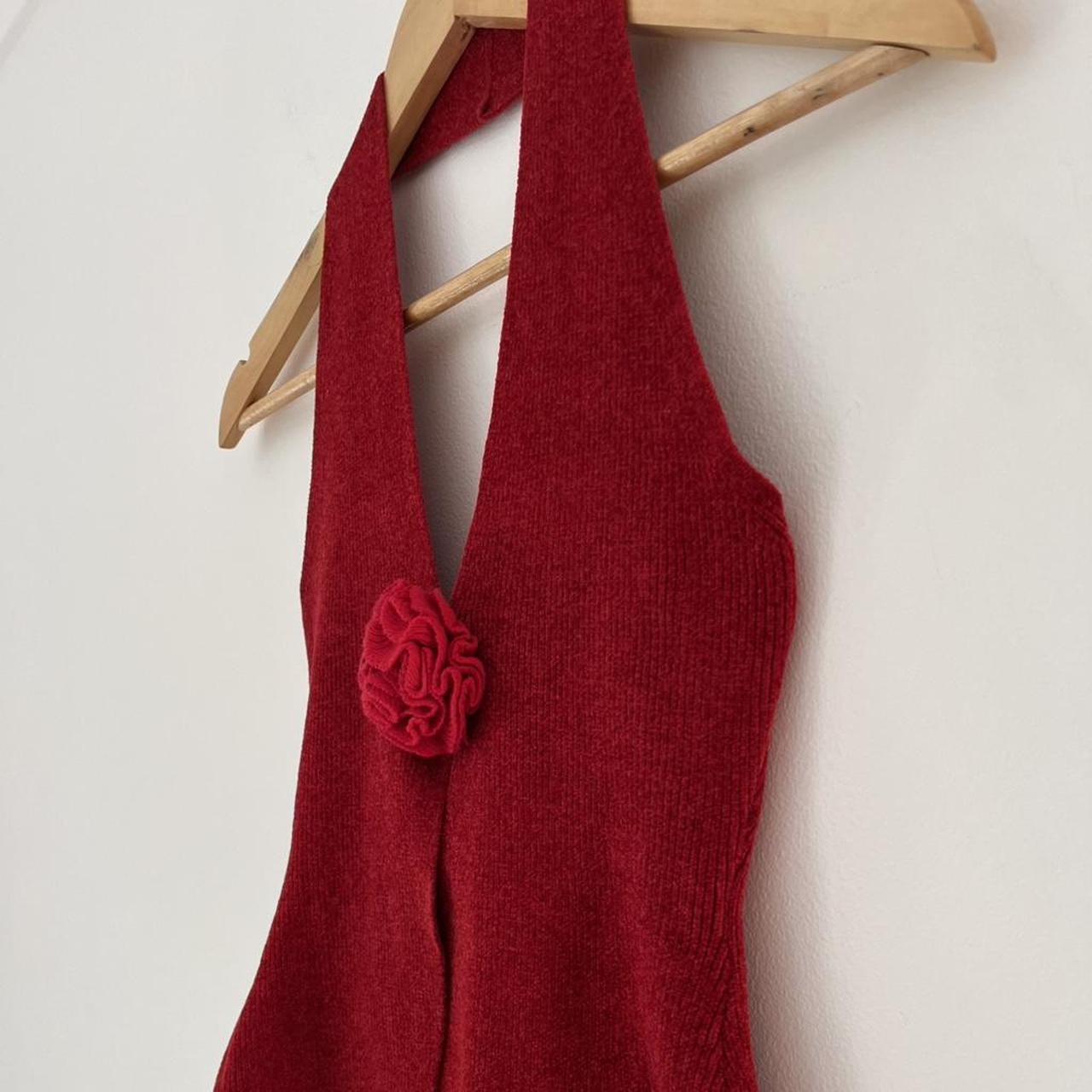 With Jean ROSE Top in Red.