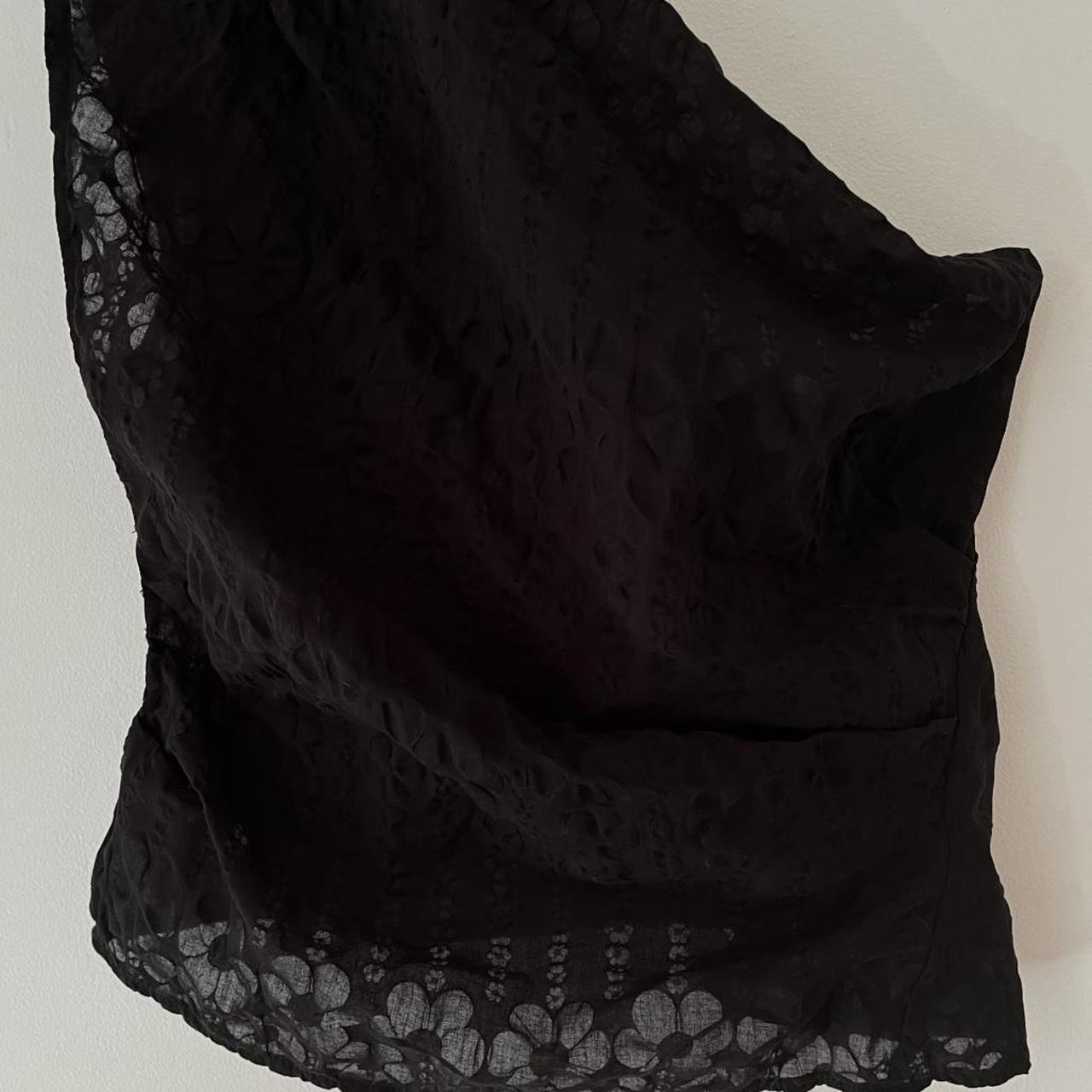 Muse The Label ORA One Shoulder Top in Black Floral.