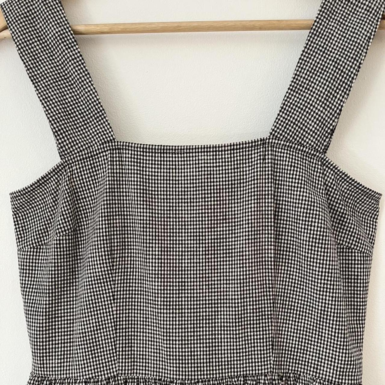 Permanent Vacation HEARTFELT Sundress in Black/White Gingham.