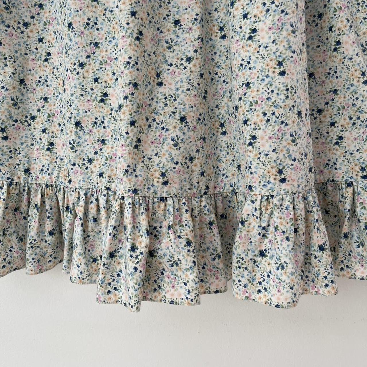 Batsheva KATE Ruffled Floral-Print Cotton Mini Dress.