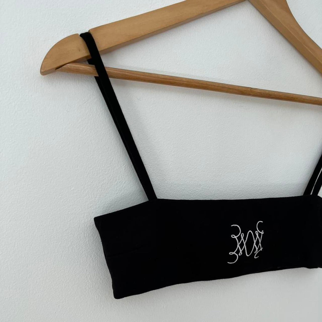 With Consideration Embroidered Cropped Bralette.