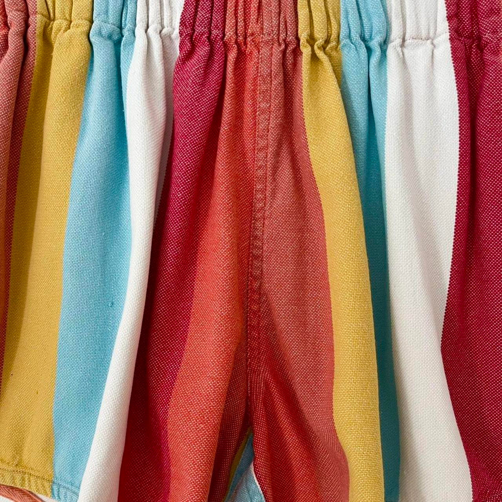Lucy Folk Striped Shorts in Multicolour.