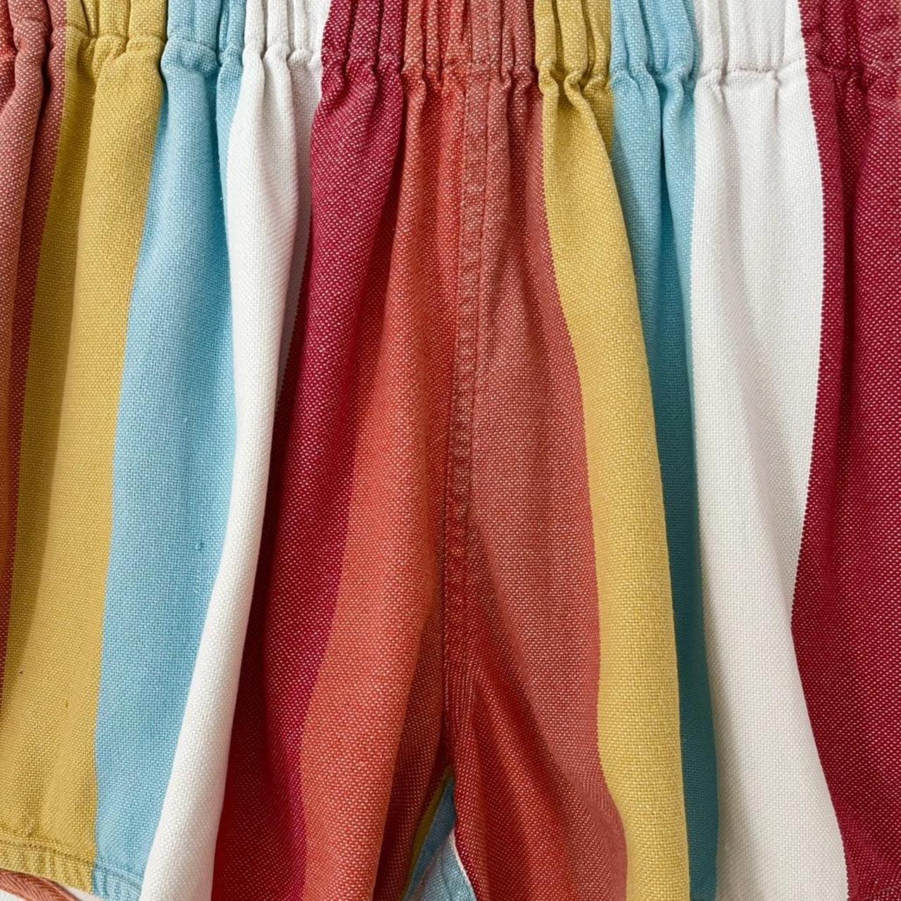 Lucy Folk Striped Shorts in Multicolour.