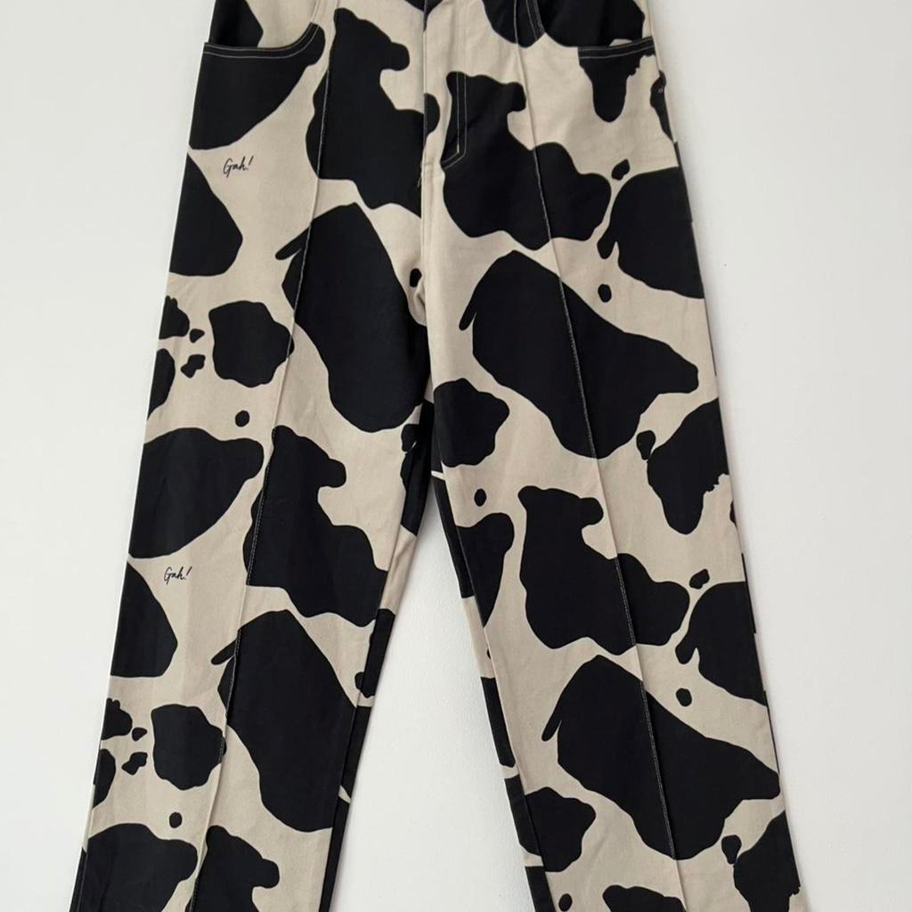 Lisa Says Gah ROBYN Jeans in Cow Print.