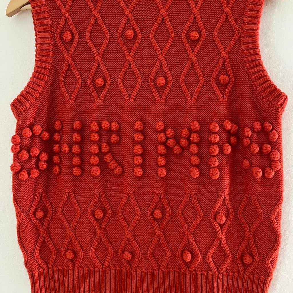 Shrimps AMARA Sweater Vest in Red.