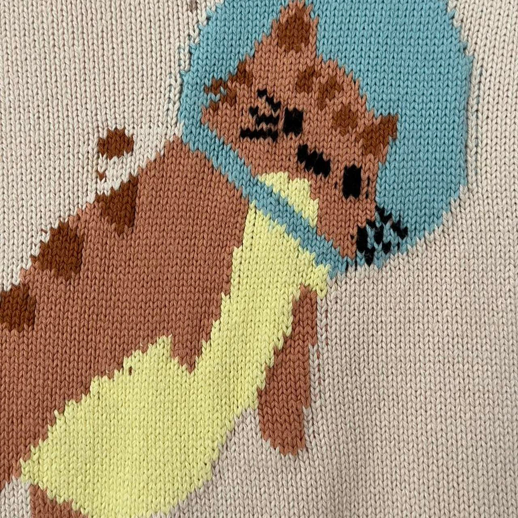 Hèrlian Astronaut Cat Knitted Vest.