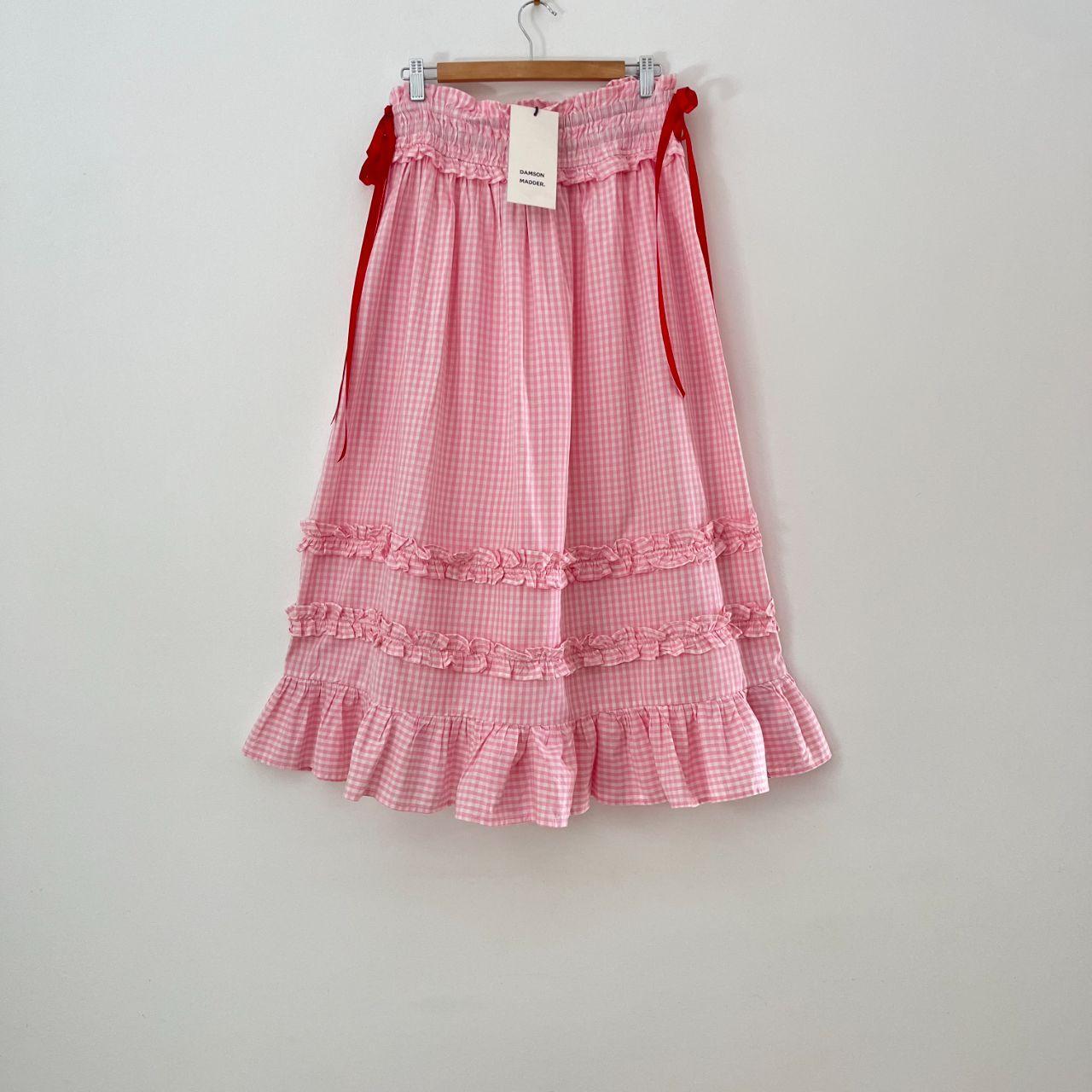 Damson Madder BNWT OLIVIA Ruffle Gingham Skirt.