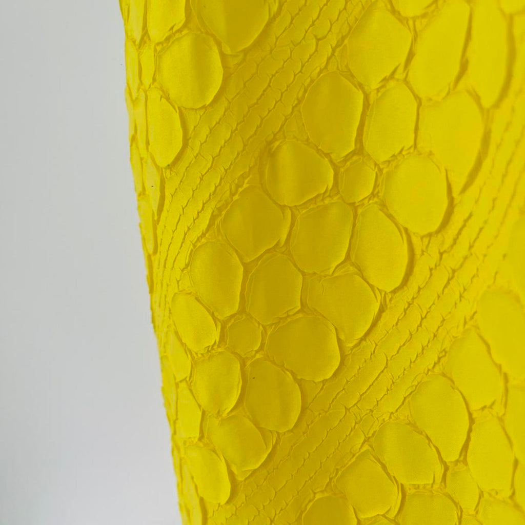 Alpha60 Floral Pleated Maxi Dress in Yellow.