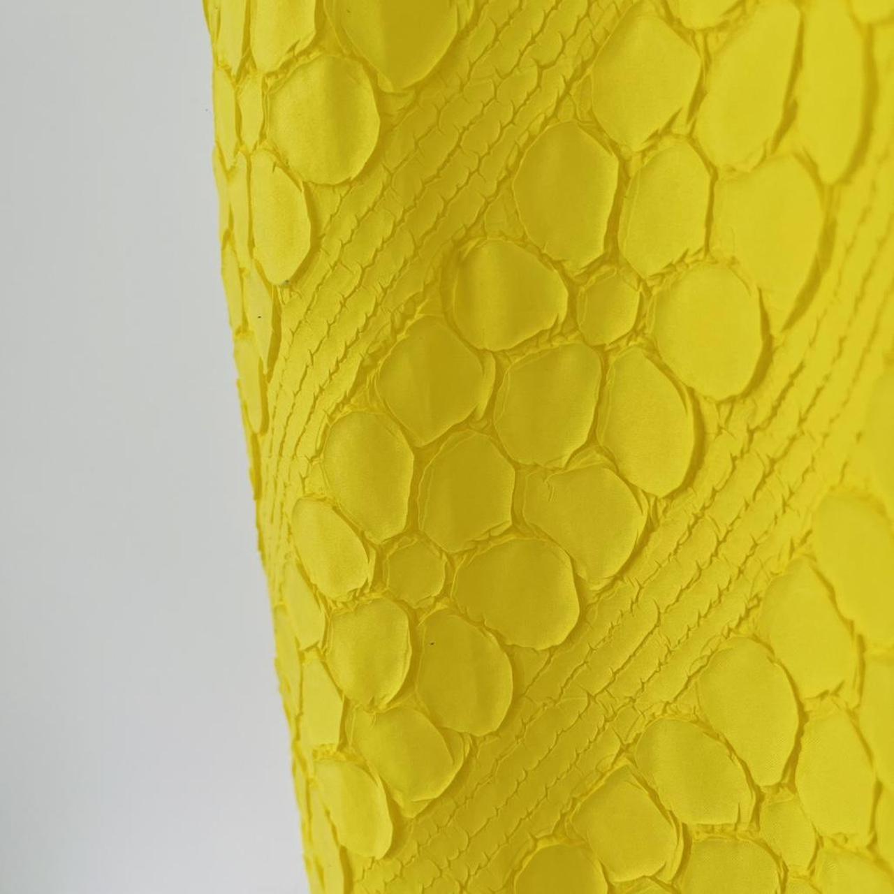 Alpha60 Floral Pleated Maxi Dress in Yellow.