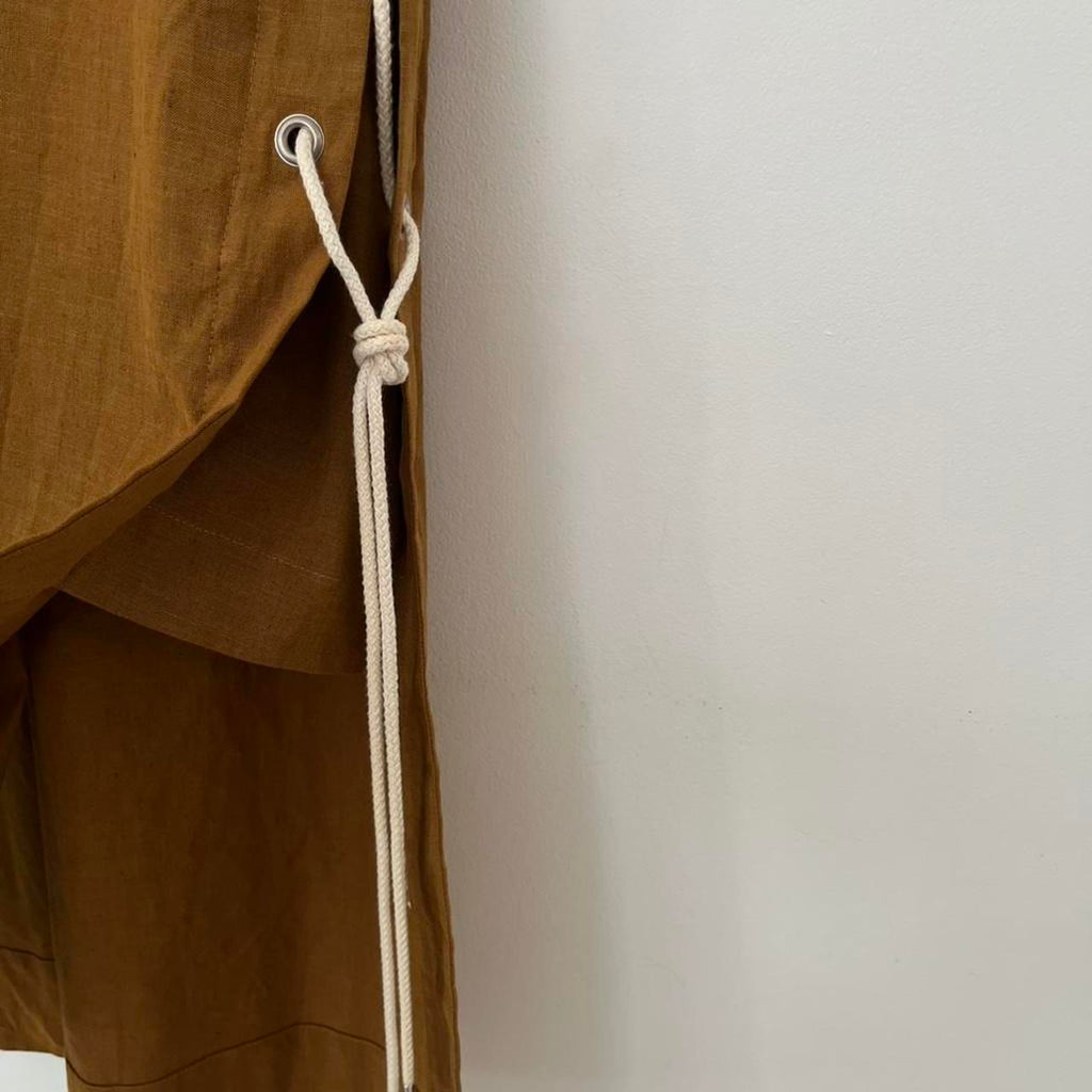 Lee Mathews Linen Rope Tie Dress.