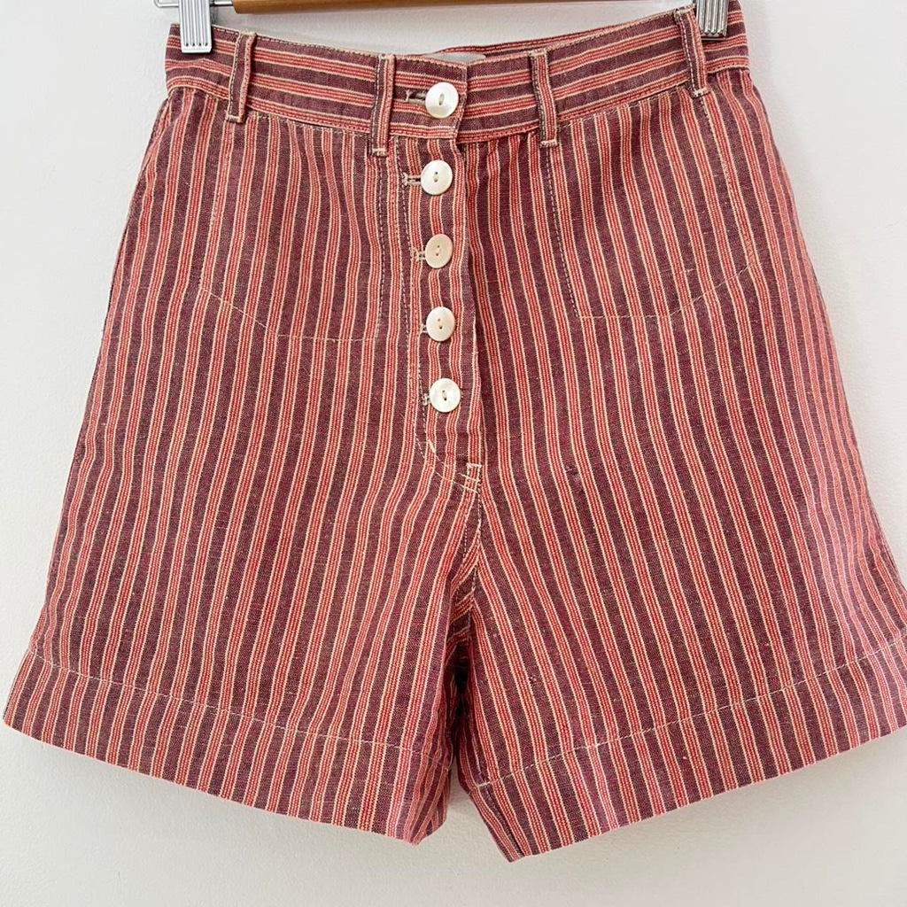Penny Sage DREYFUS Shorts in Red Stripe.