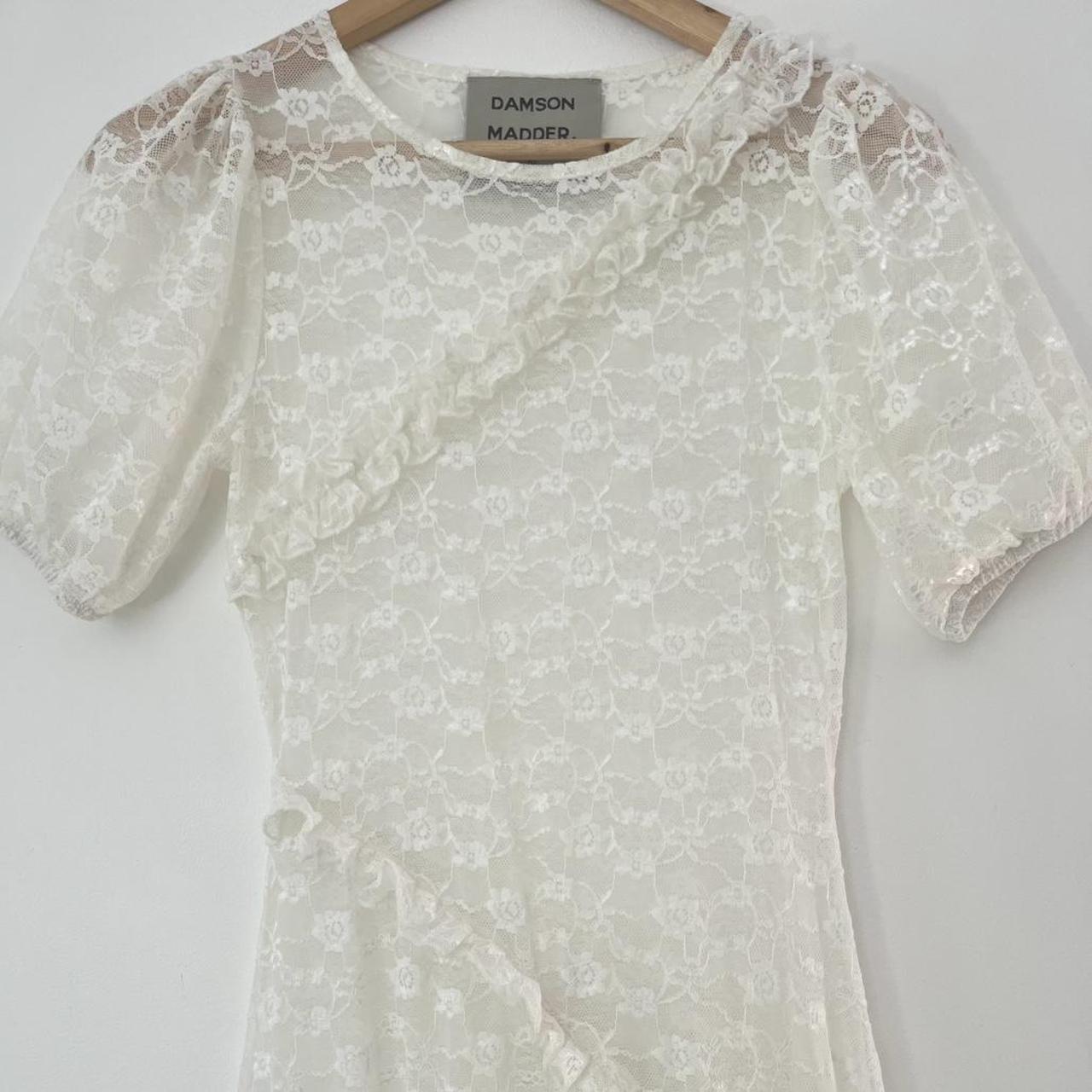 Damson Madder LEILA Flower Lace Maxi Dress.