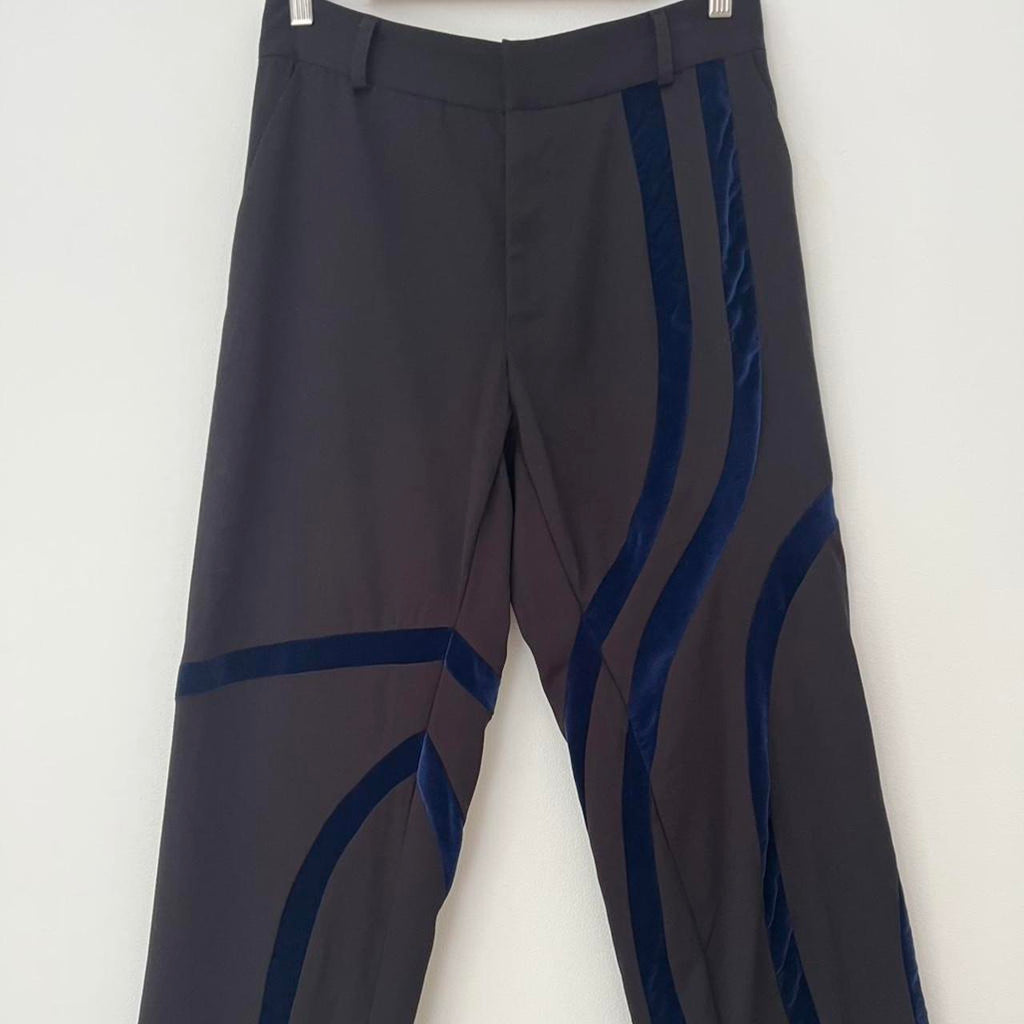 Karla Laidlaw Velvet Applique Pants.