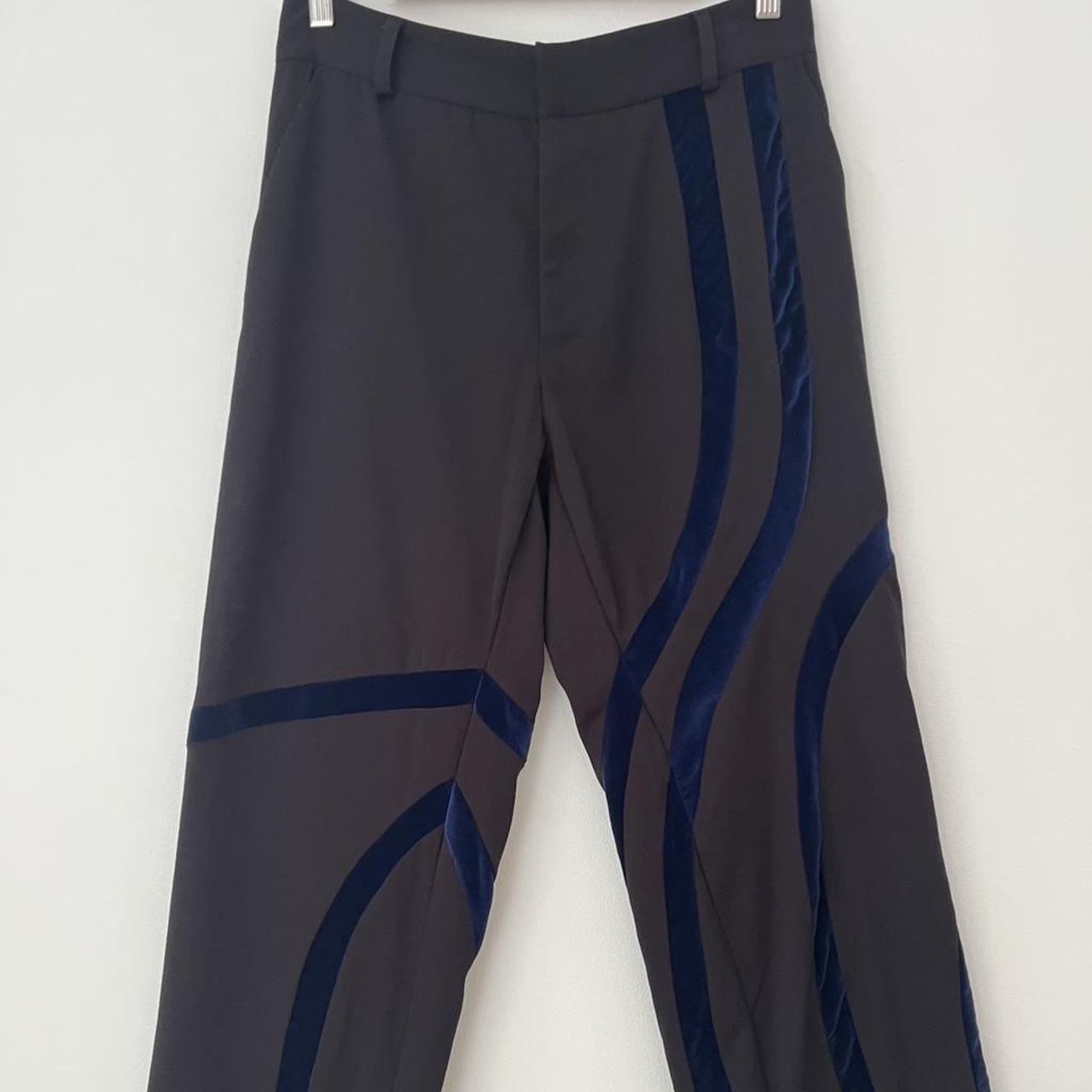 Karla Laidlaw Velvet Applique Pants.