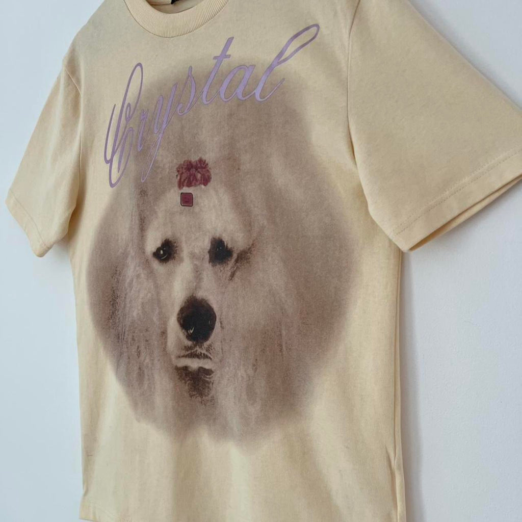Acne Studios EXFORD Dog-Print Cotton-Jersey T-shirt.