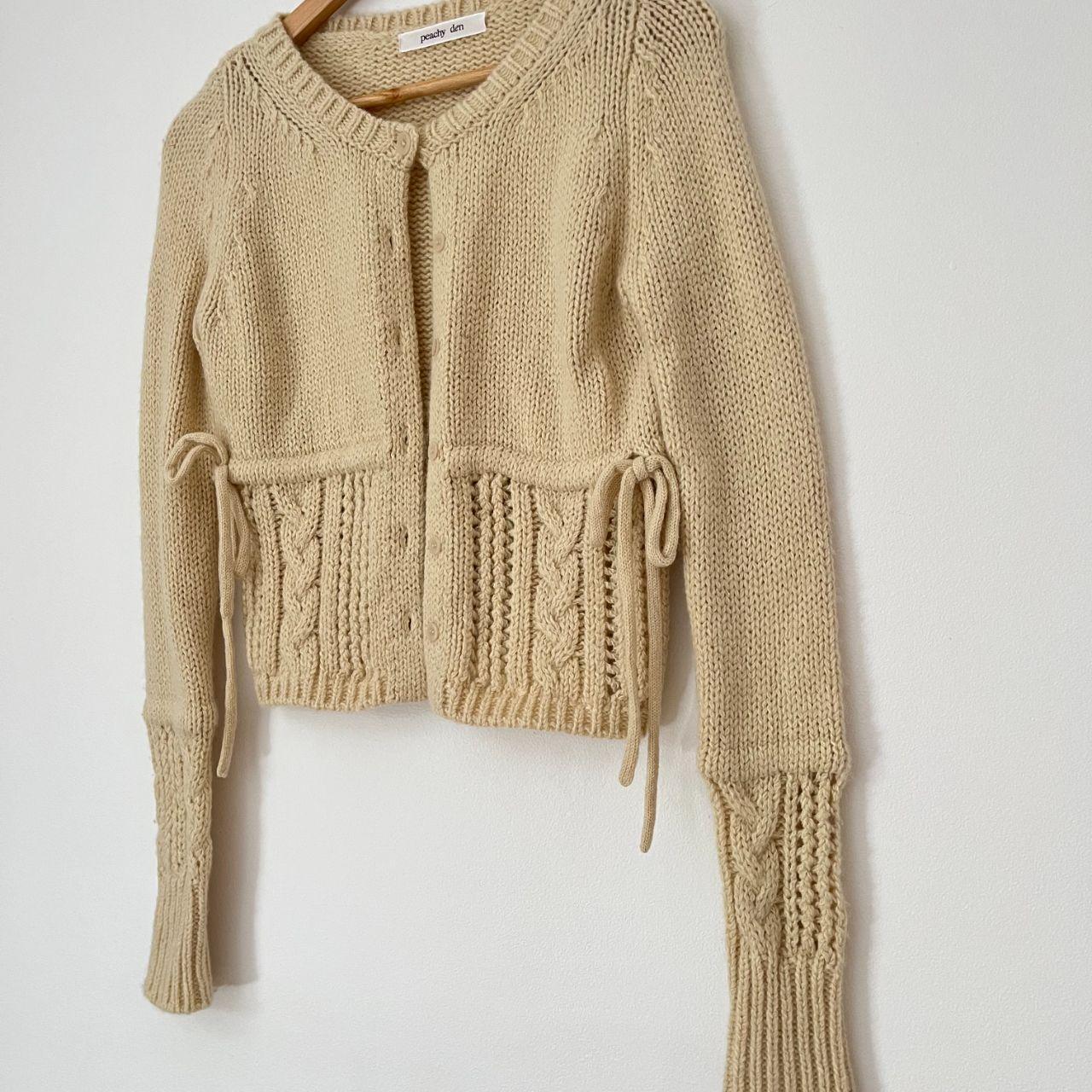 Peachy Den GABRIELLE Knit Cardigan in Buttercup.