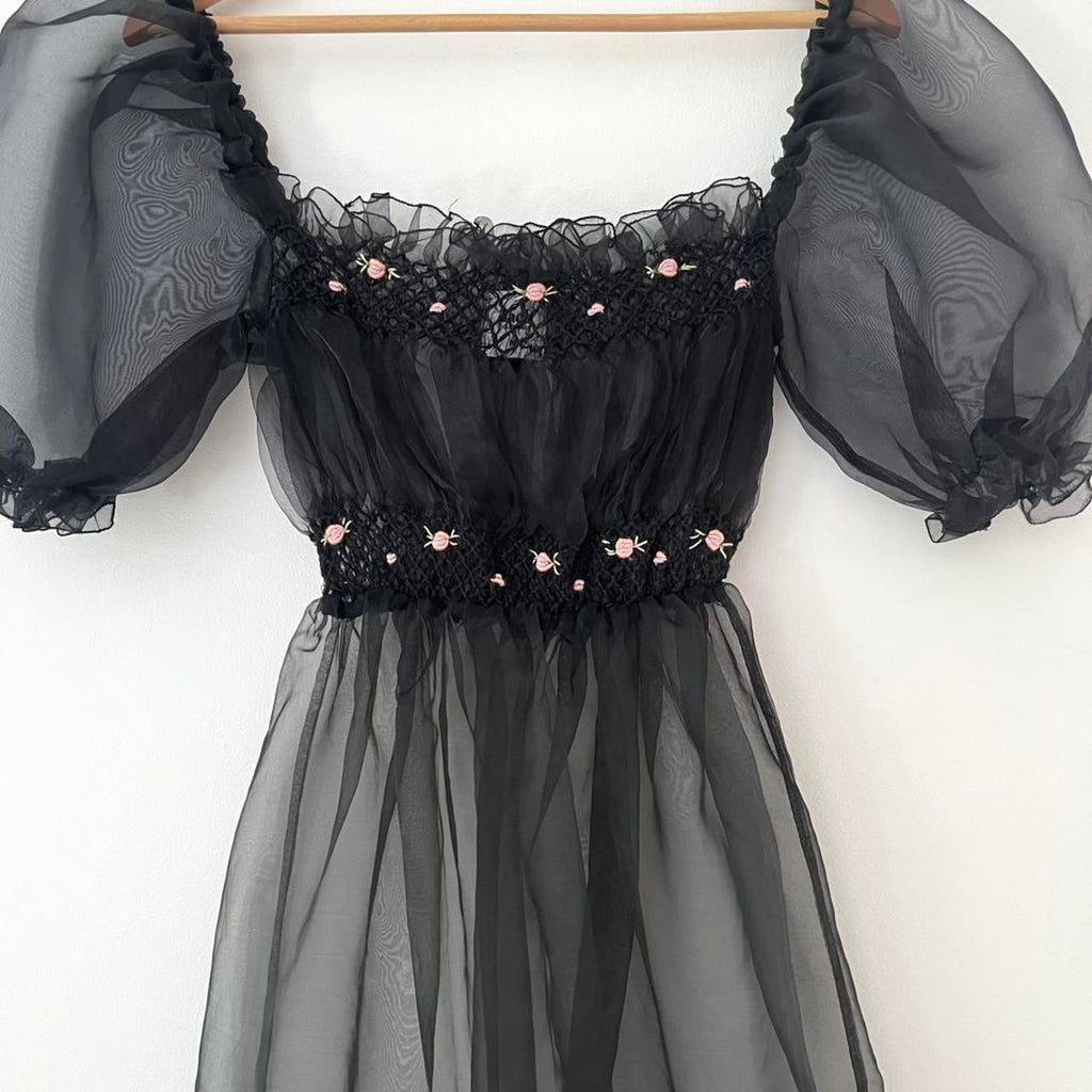 Tach CORA Organza Dress in Black.