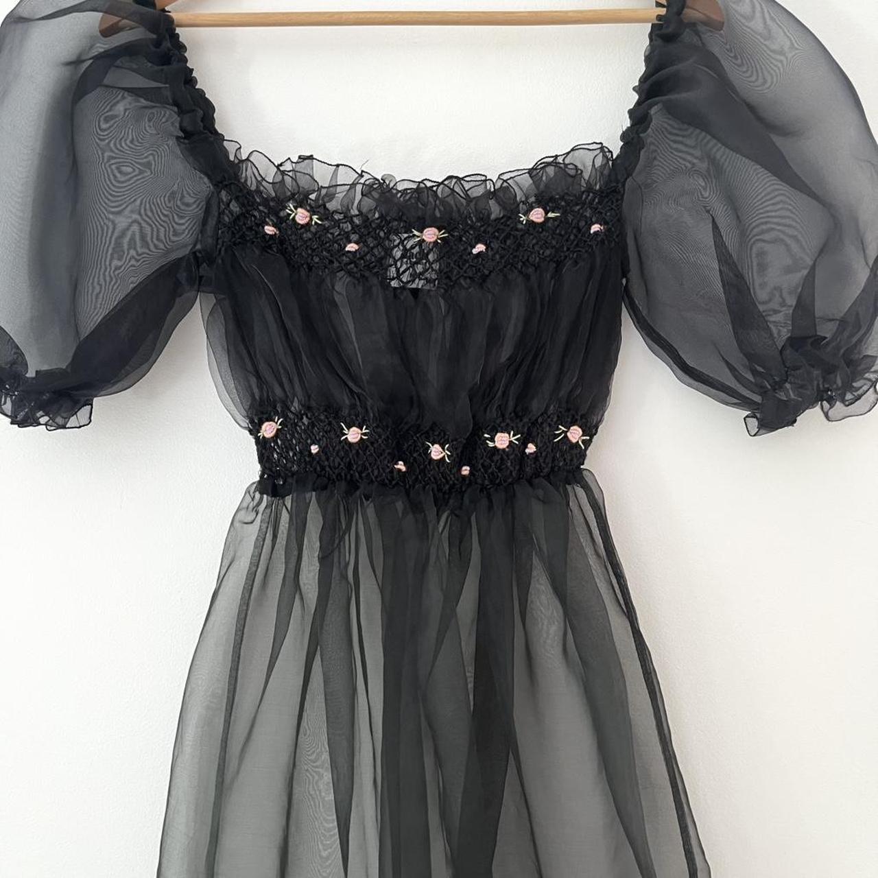 Tach CORA Organza Dress in Black.