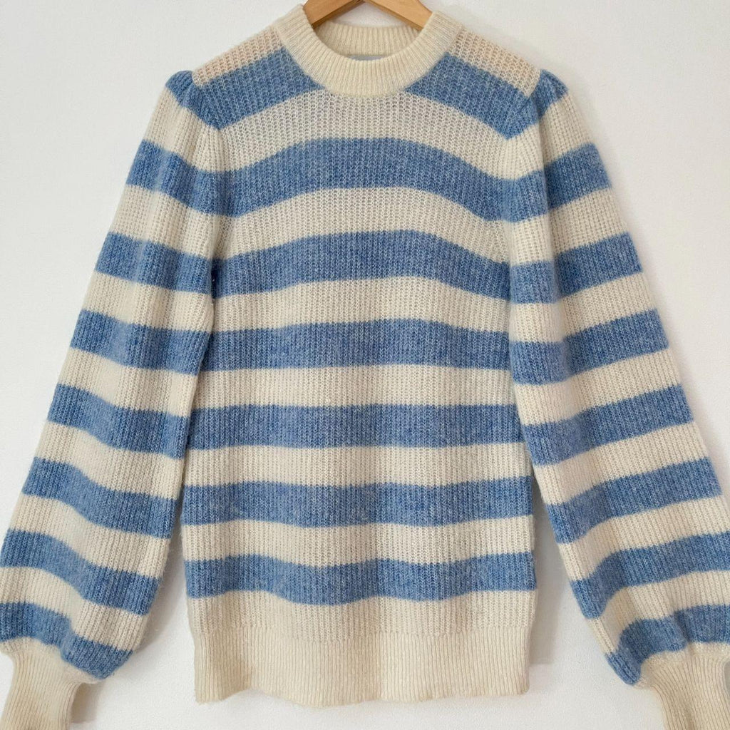 Ganni Striped Alpaca Sweater.