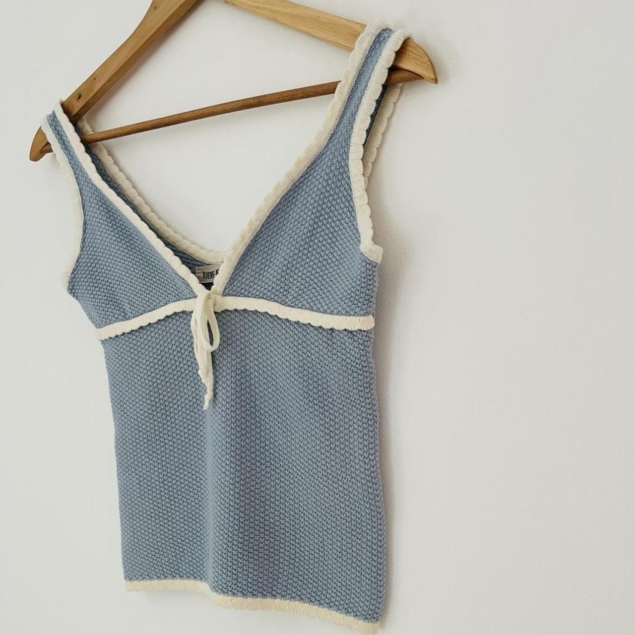 Djerf Avenue AMORINI Tank Top in Blue.