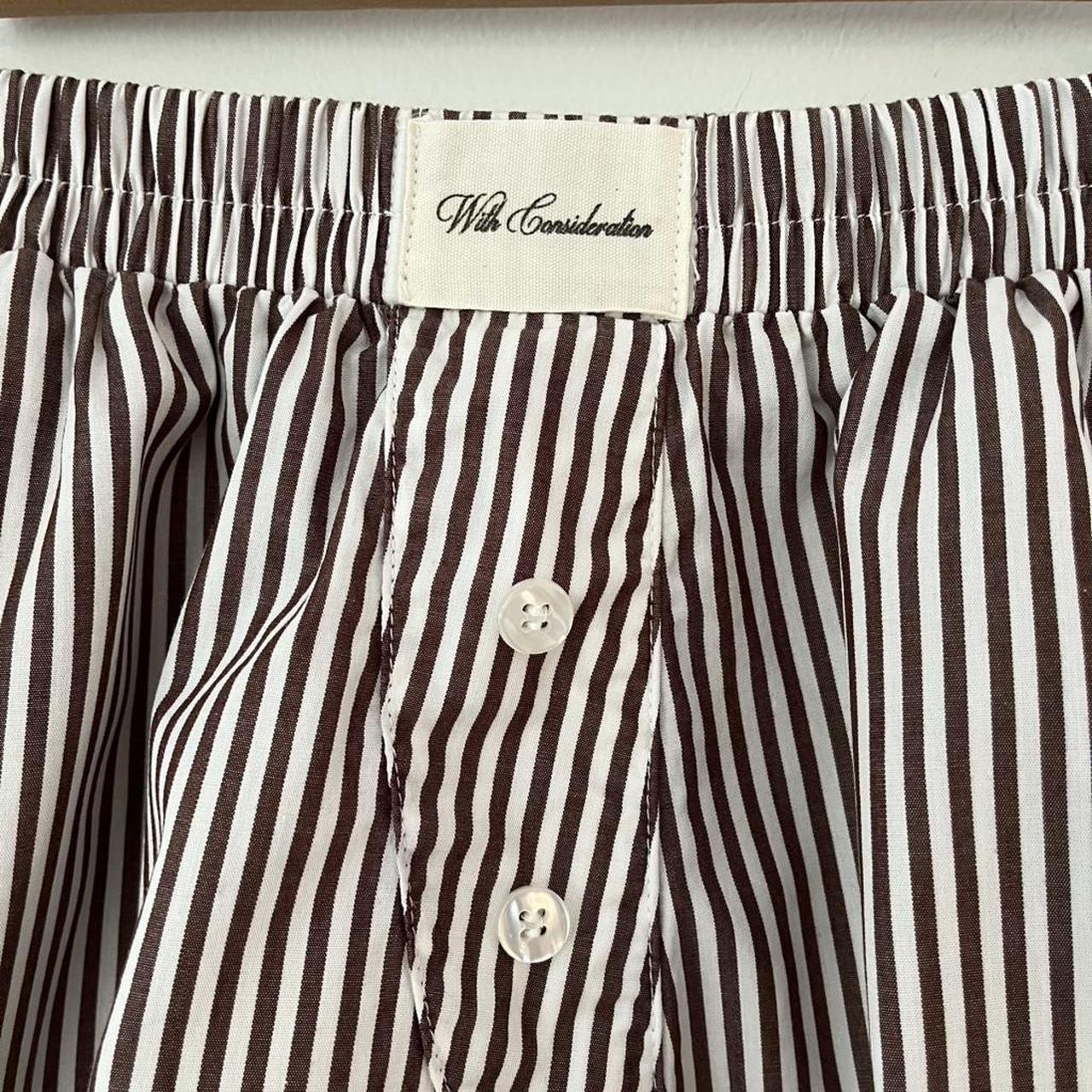 With Consideration Boxer Stripe Shorts.