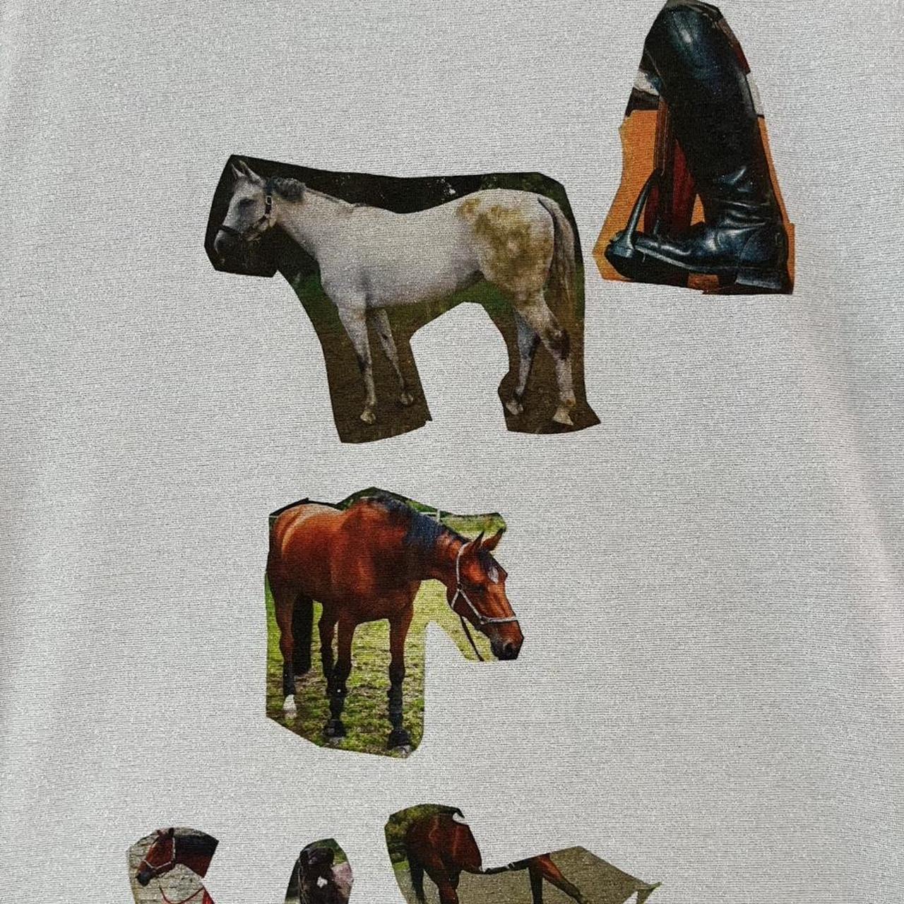 Acne Studios SILVER HORSE T-shirt In Silver Grey.
