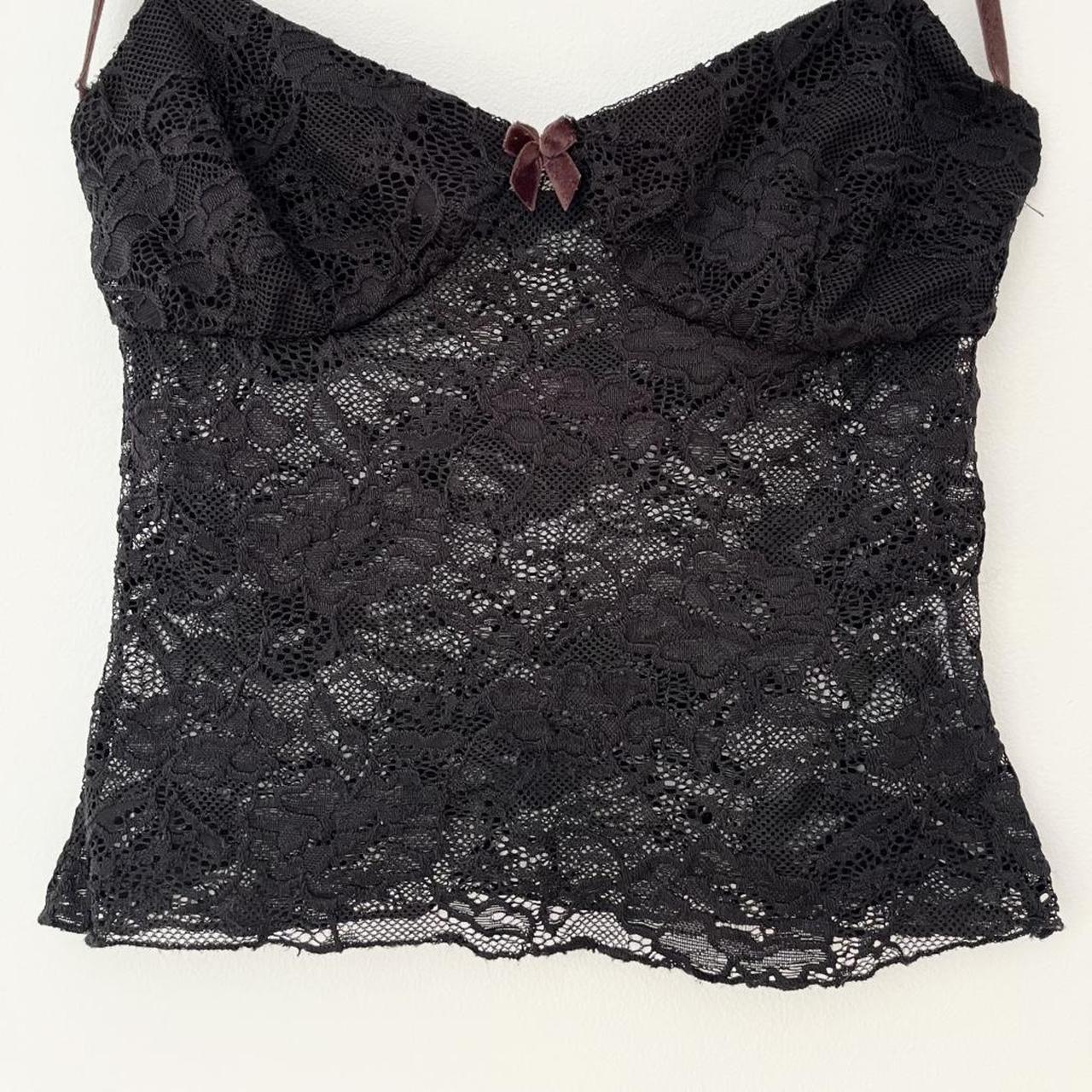 Peachy Den THE BETSEY Lace Cami in Black.