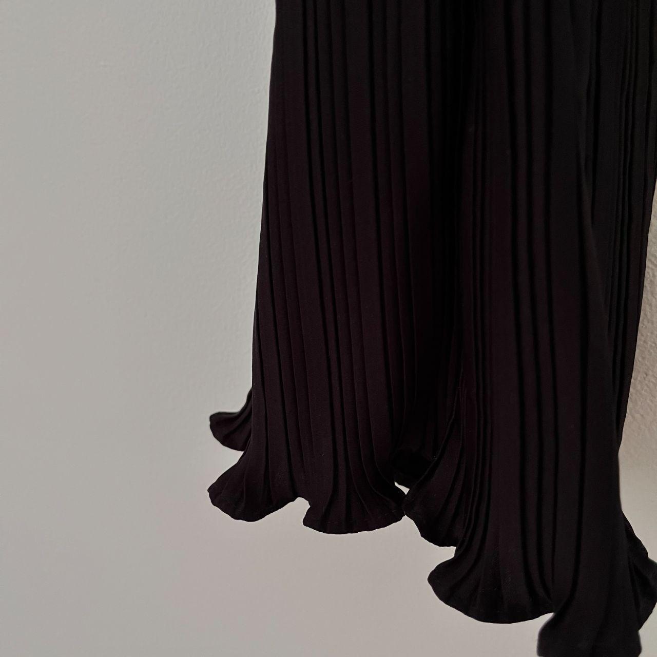 Arthur Apparel BOX PLEAT Long Sleeve Top in Black Size AU12.